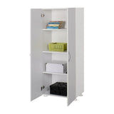 Dulap Multifunctional A2604 Home Collection® Diamond, 2 Usi, 4 rafturi, Alb, 60x140x32 cm