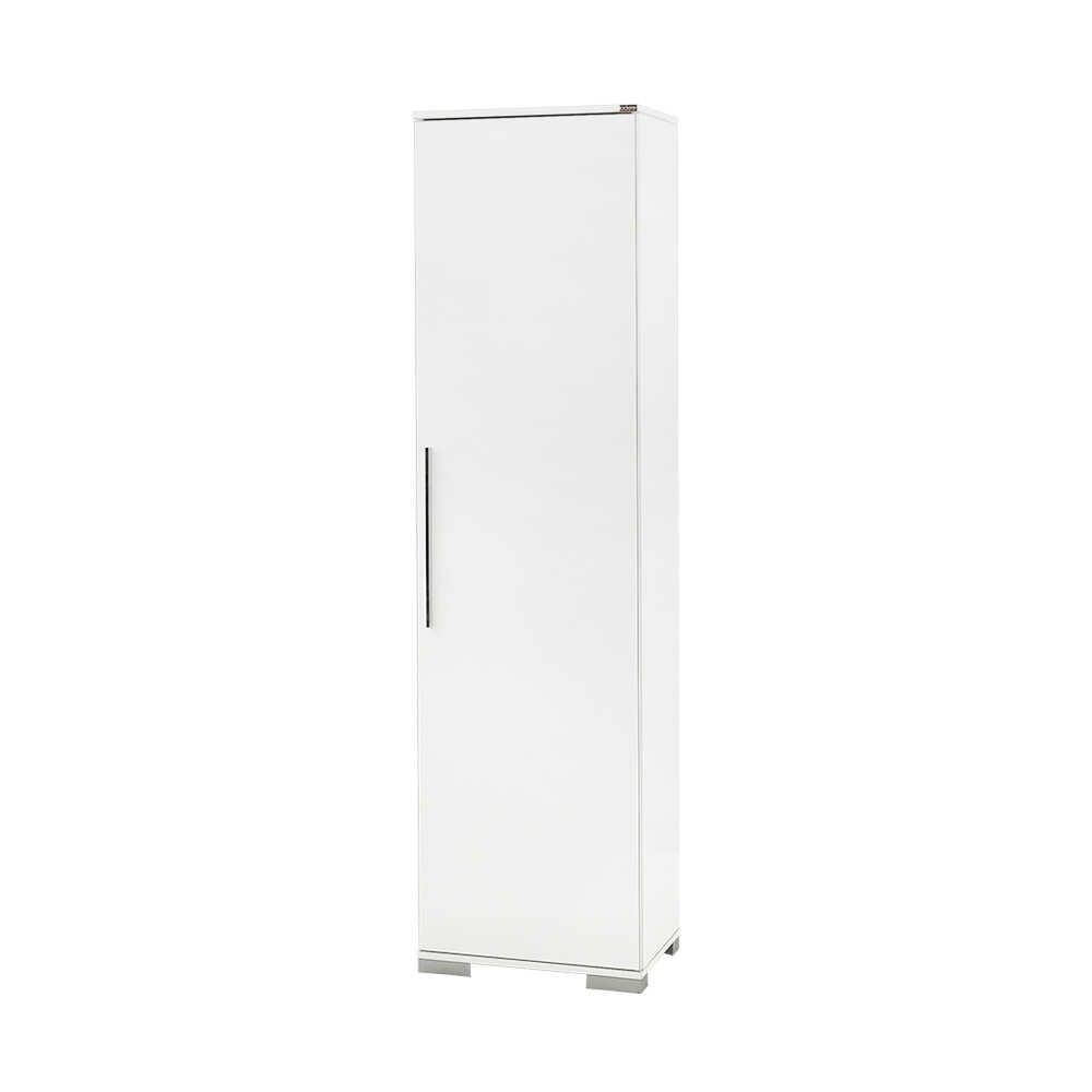 Dulap Multifunctional ADR-408-PP-1 Home Collection® Diamond, 8 rafturi, Usa reversibila, Alb, 50x187x35 cm