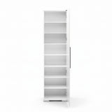 Dulap Multifunctional ADR-408-PP-1 Home Collection® Diamond, 8 rafturi, Usa reversibila, Alb, 50x187x35 cm