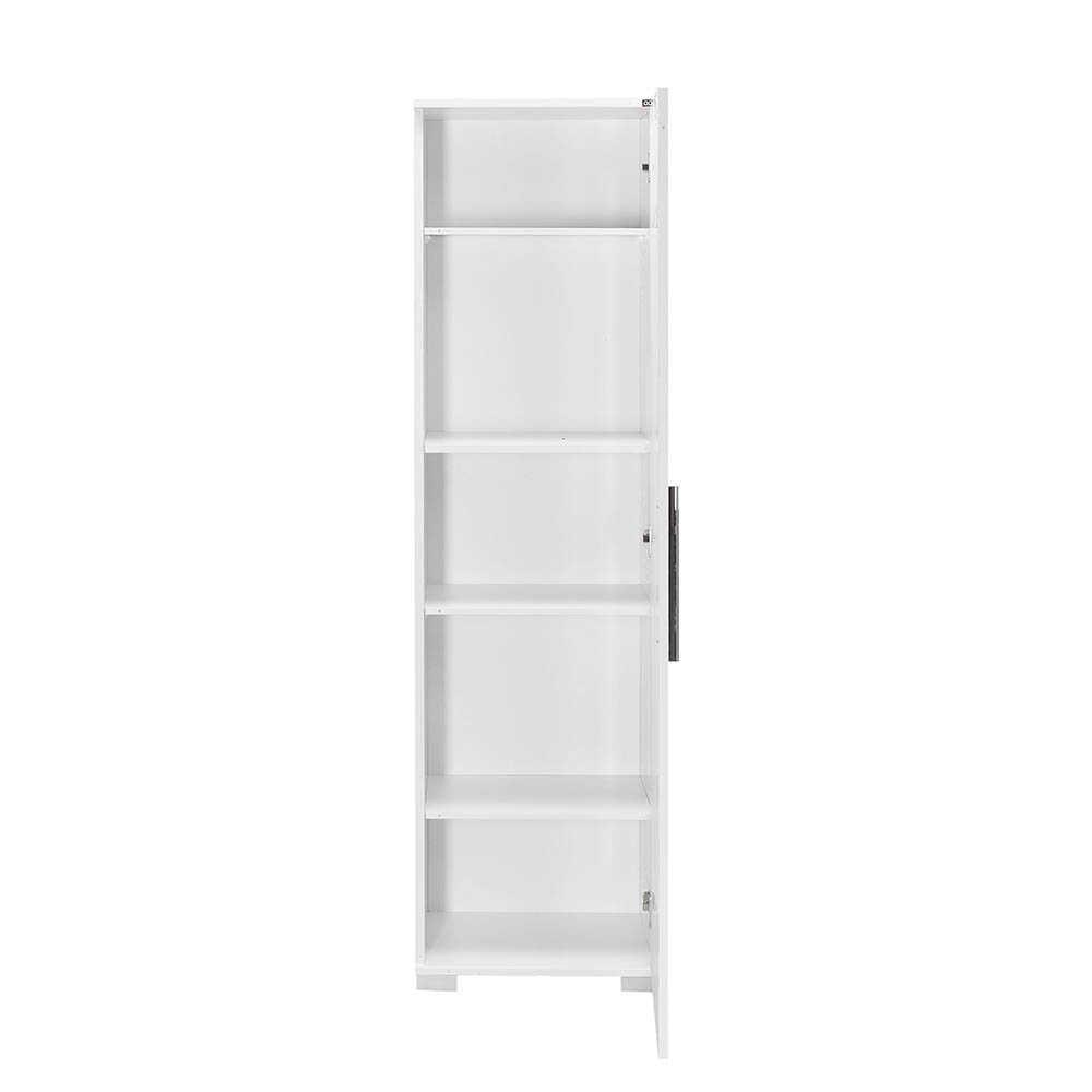 Dulap Multifunctional ADR-405-PP-1 Home Collection® Diamond, Usa reversibila, 5 rafturi, Alb, 45x169x32 cm