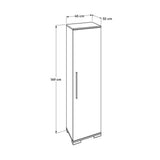 Dulap Multifunctional ADR-405-PP-1 Home Collection® Diamond, Usa reversibila, 5 rafturi, Alb, 45x169x32 cm