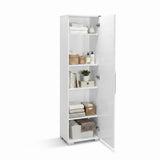 Dulap Multifunctional ADR-405-PP-1 Home Collection® Diamond, Usa reversibila, 5 rafturi, Alb, 45x169x32 cm