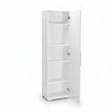 Dulap Multifunctional ADR-405-PP-1 Home Collection® Diamond, Usa reversibila, 5 rafturi, Alb, 45x169x32 cm