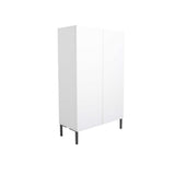 Dulap Multifunctional SHC-820-DD-1 Home Collection® Pool cu 2 usi si 6 rafturi, Alb, 72x119x34 cm