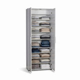 Dulap Multifunctional SHC-529-BB-2 Home Collection® Porto, 2 usi, 8 rafturi, Alb, 76x187x36 cm