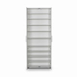 Dulap Multifunctional SHC-529-BB-2 Home Collection® Porto, 2 usi, 8 rafturi, Alb, 76x187x36 cm