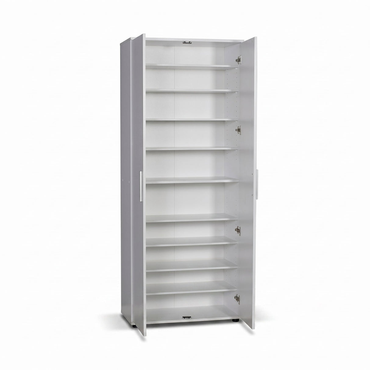 Dulap Multifunctional SHC-529-BB-2 Home Collection® Porto, 2 usi, 8 rafturi, Alb, 76x187x36 cm