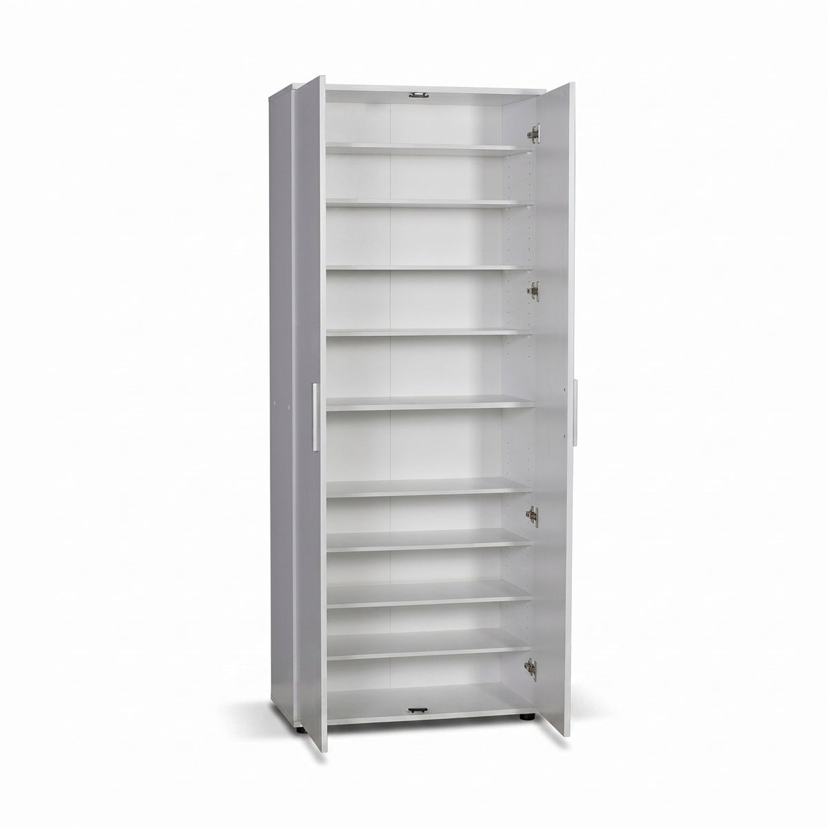 Dulap Multifunctional Adore Porto, 2 usi, 8 rafturi, Alb, 76x187x36 cm, foto produs 9 | SKU: SHC-529-BB-2