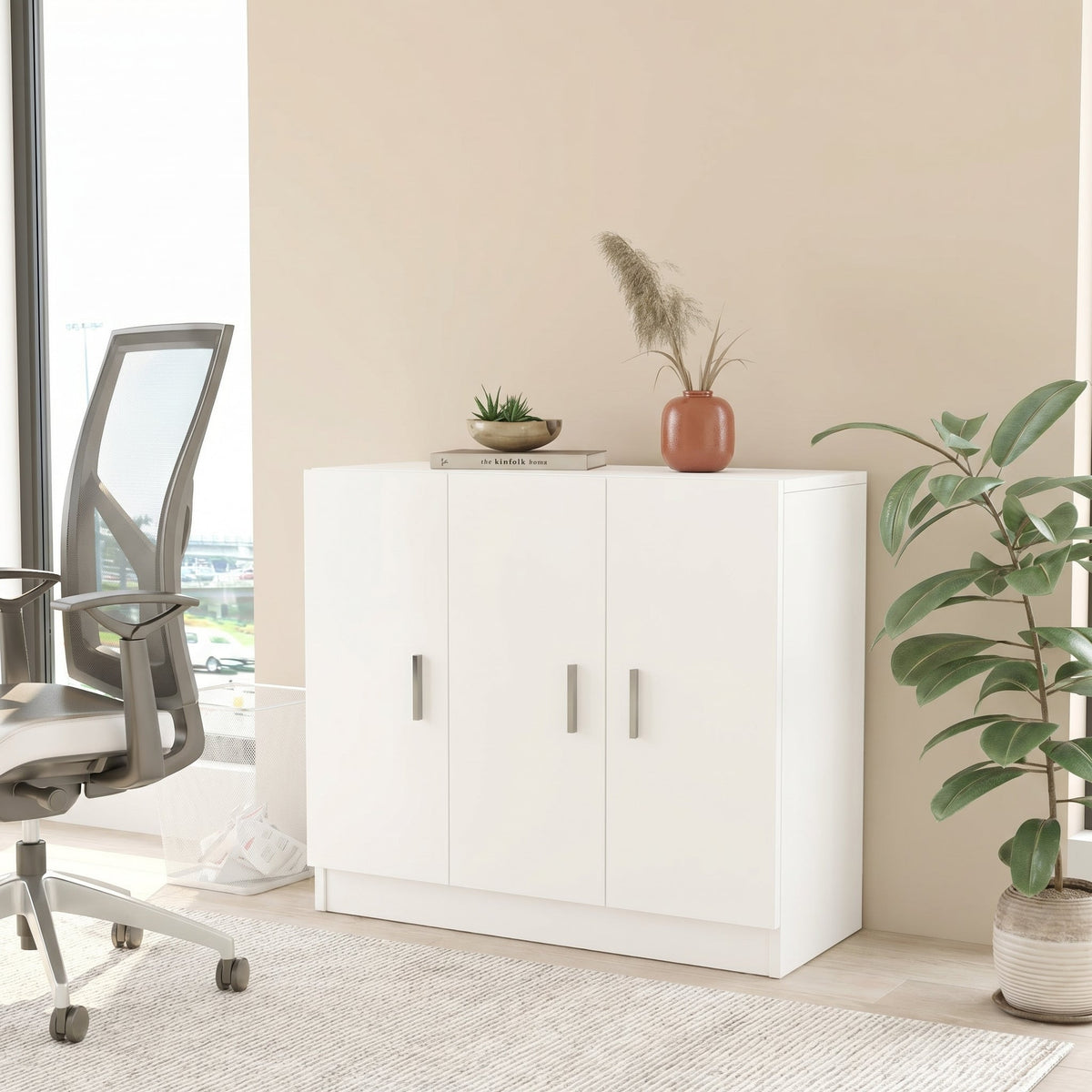 DULAP MULTIFUNCTIONAL AR3 - CA, Alb, 89 x 74 x 39 cm