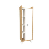 Dulap Multifunctional Ilgım cu Usa si 3 rafturi, Stejar, 50x32x140 cm