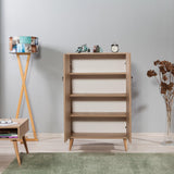 Dulap Multifunctional Multibox cu 2 usi, Stejar / Multicolor, 80x36x127 cm