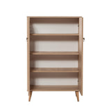 Dulap Multifunctional Multibox cu 2 usi, Stejar / Multicolor, 80x36x127 cm