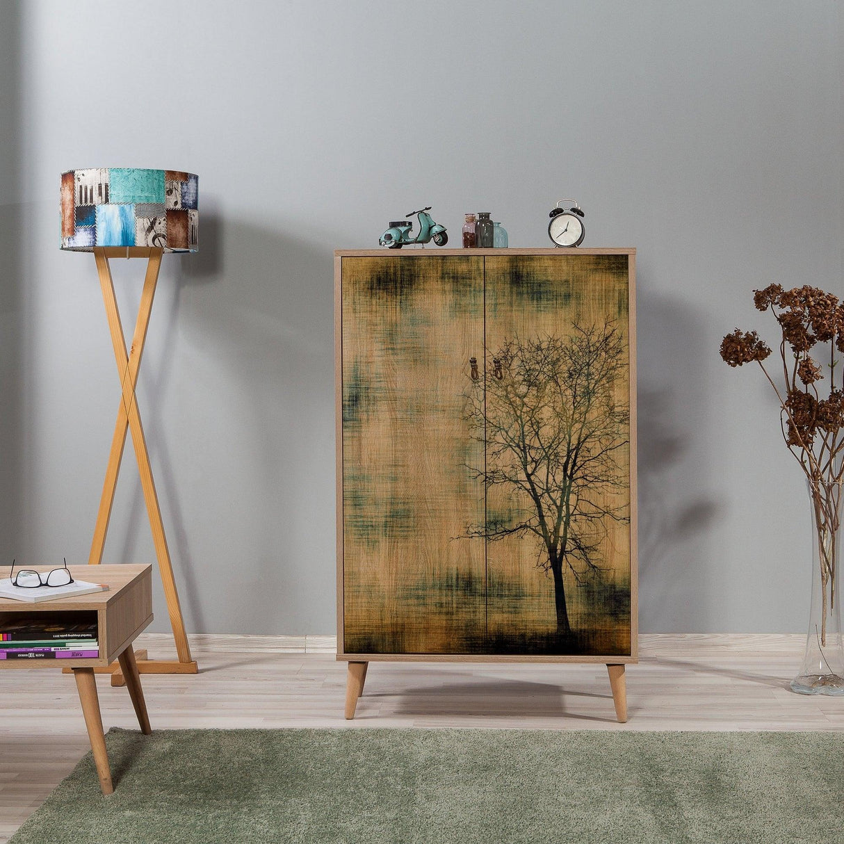 Dulap Multifunctional Multibox 13, Stejar Sonoma, 127x36x80 cm