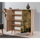 Dulap Multifunctional Multilüx, Stejar Sonoma, 111x36x95 cm