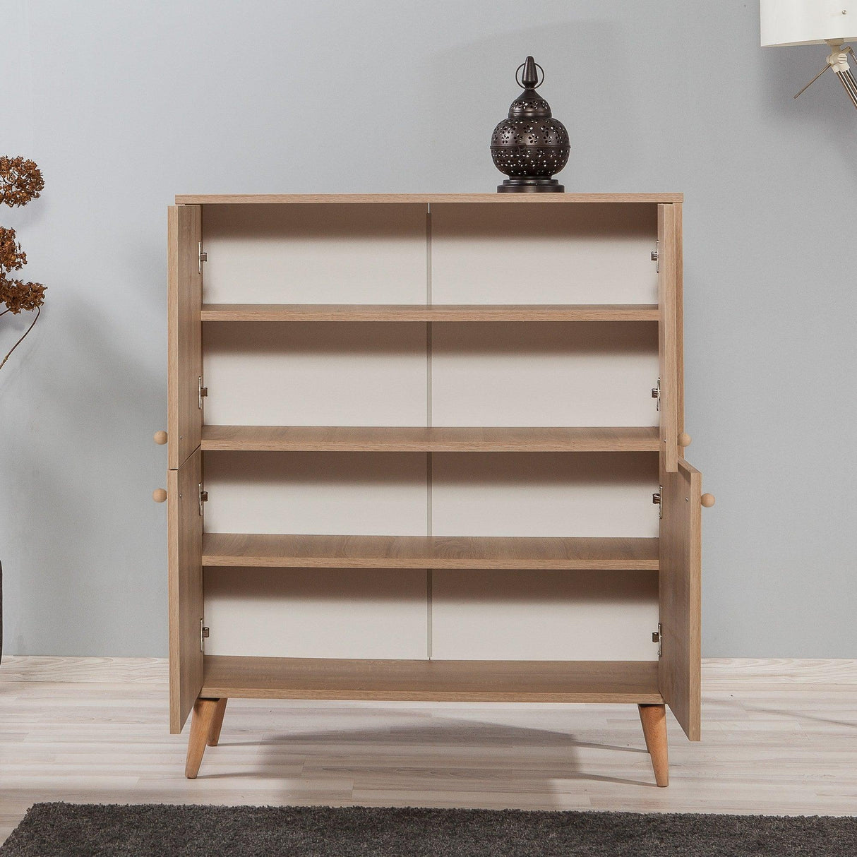 Dulap Multifunctional Multilüx, Stejar Sonoma, 111x36x95 cm