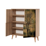 Dulap Multifunctional Multilüx, Stejar Sonoma, 111x36x95 cm