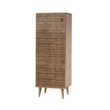 Dulap Multifunctional Pantofar Decor Mystic cu 8 rafturi, Nuc, 50x135x38 cm