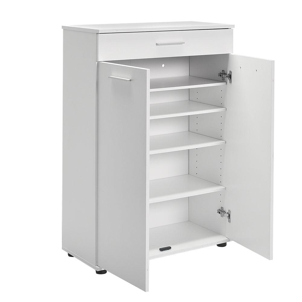 Dulap Multifuncțional pentru Hol, Baie sau Bucătărie, 2 Uși, 1 Sertar, Alb - Natur, 73x108x35 cm - Alb | SKU: ADR-521-BB-1, ADR-521-TT-1