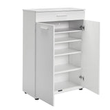 Dulap Multifuncțional pentru Hol, Baie sau Bucătărie, 2 Uși, 1 Sertar, Alb - Natur, 73x108x35 cm - Alb | SKU: ADR-521-BB-1, ADR-521-TT-1