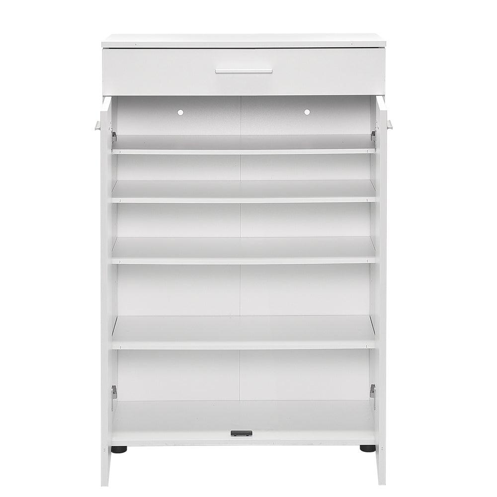 Dulap Multifuncțional pentru Hol, Baie sau Bucătărie, 2 Uși, 1 Sertar, Alb - Natur, 73x108x35 cm - Alb | SKU: ADR-521-BB-1, ADR-521-TT-1