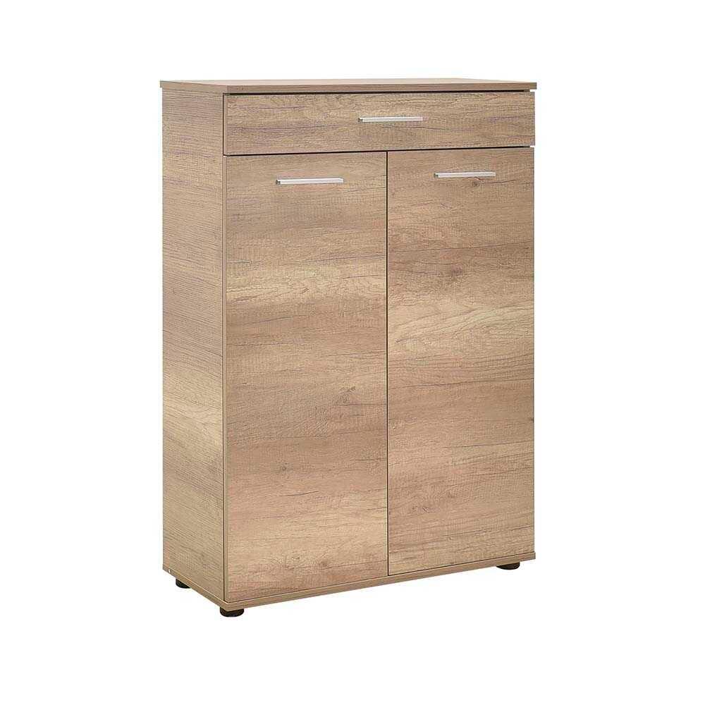 Dulap Multifuncțional pentru Hol, Baie sau Bucătărie, 2 Uși, 1 Sertar, Alb - Natur, 73x108x35 cm - Natur | SKU: ADR-521-TT-1