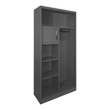 Dulap multifunctional Zogi, Metal, 70x40x180 cm - Antracit