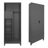 Dulap multifunctional Zogi, Metal, 70x40x190 cm - Dulap multifunctional Zogi, Metal, 70x40x190 cm - 378-000025