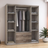 Dulap Olympus cu 4 usi si sertare 159x57x183 cm - Dulap Olympus cu 4 usi si sertare 159x57x183 cm - 123-000023