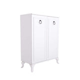 Dulap Pantofi SHC-1020-DD-1 Home Collection® Country, 2 usi Lake Alb, 5 rafturi, 80x108x34 cm