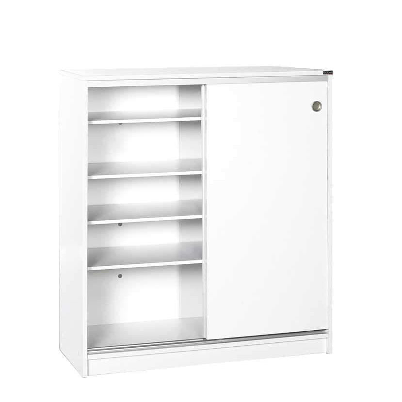 Dulap Pantofi ADR-322-BB-1 Home Collection® Diamond, 2 usi glisante, 5 rafturi, Alb - Natur, 91x105x37 cm - Alb | SKU: ADR-322-BB-1, ADR-322-SS-1