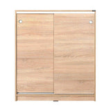 Dulap Pantofi ADR-322-BB-1 Home Collection® Diamond, 2 usi glisante, 5 rafturi, Alb - Natur, 91x105x37 cm - Natur | SKU: ADR-322-SS-1