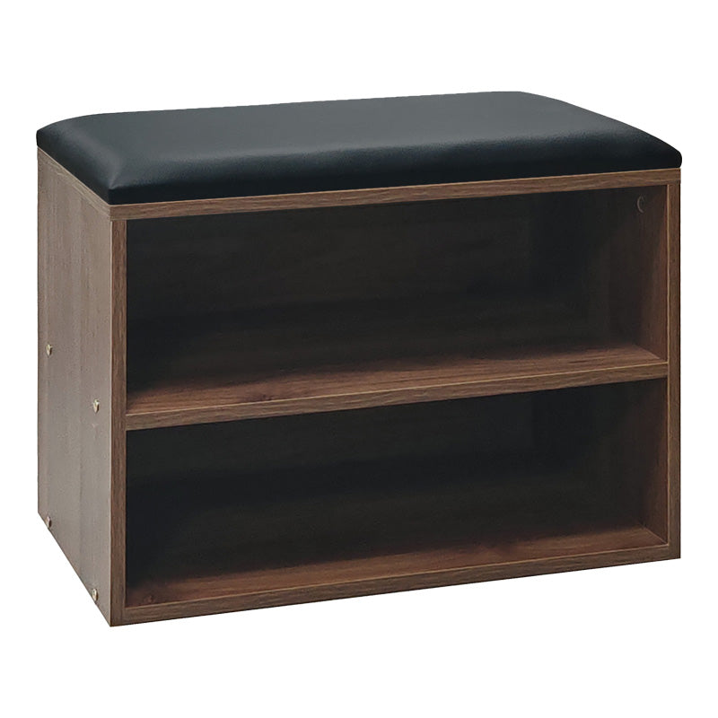 Dulap pantofi cu bancheta Kiana, 60x32x44 cm - Nuc