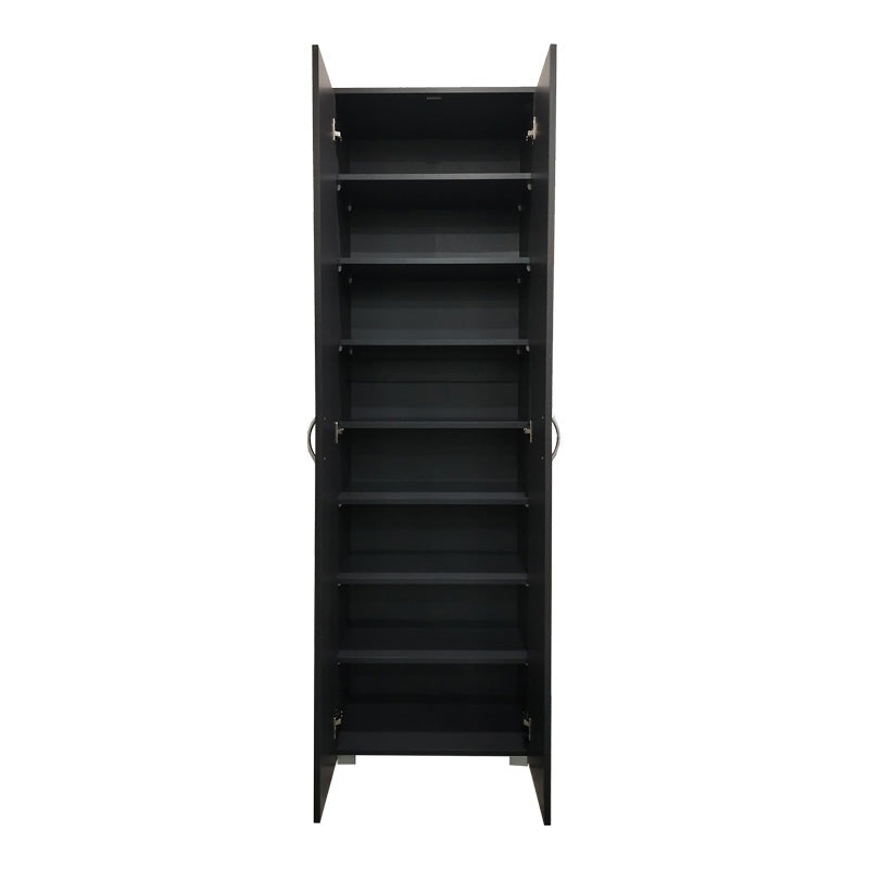 Dulap pantofi cu functie organizare Racka, Lemn, Diverse culori, 58x34x186 cm - Antracit