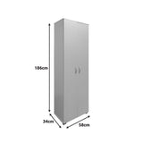 Dulap pantofi cu functie organizare Racka, Lemn, Diverse culori, 58x34x186 cm - Antracit