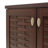 Dulap pantofi Mantam 16 perechi, 115x40x92 cm - Nuc