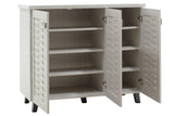 Dulap pantofi Mantam 16 perechi, 115x40x92 cm - Gri