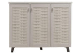 Dulap pantofi Mantam 16 perechi, 115x40x92 cm - Gri