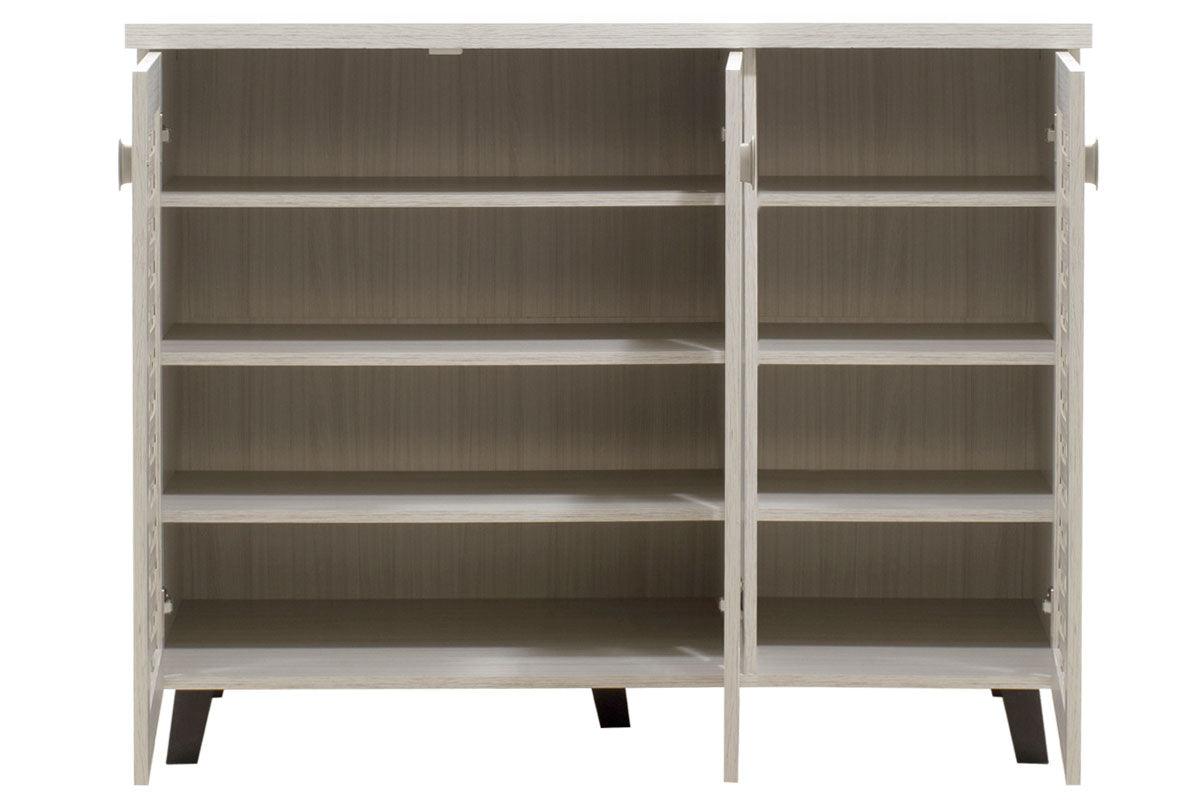Dulap pantofi Mantam 16 perechi, 115x40x92 cm - Gri