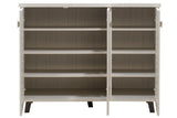 Dulap pantofi Mantam 16 perechi, 115x40x92 cm - Gri