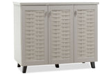 Dulap pantofi Mantam 16 perechi, 115x40x92 cm - Gri