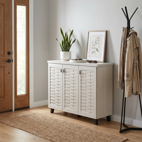 Dulap pantofi Mantam 16 perechi, 115x40x92 cm