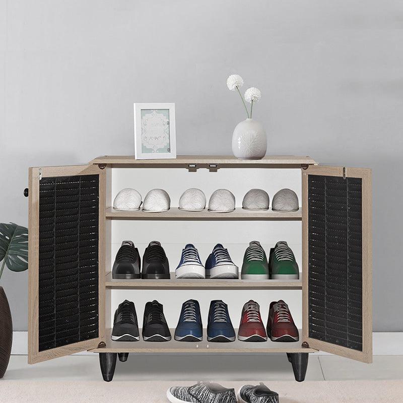 Dulap pantofi Ronan, 71x35x66 cm - Natural