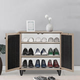 Dulap pantofi Ronan, 71x35x66 cm - Natural