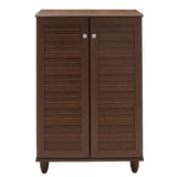 Dulap pantofi SANTΟ, 10 - 12 perechi, nuc, 60x35x92 cm