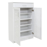 Dulap pantofi MDF Sante, 20 perechi, 80 x 37 x 123 cm - Alb