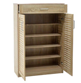 Dulap pantofi MDF Sante, 20 perechi, 80 x 37 x 123 cm - Sonoma