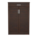 Dulap pantofi MDF Sante, 20 perechi, 80 x 37 x 123 cm - Nuc