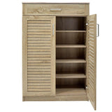 Dulap pantofi MDF Sante, 20 perechi, 80 x 37 x 123 cm - Sonoma