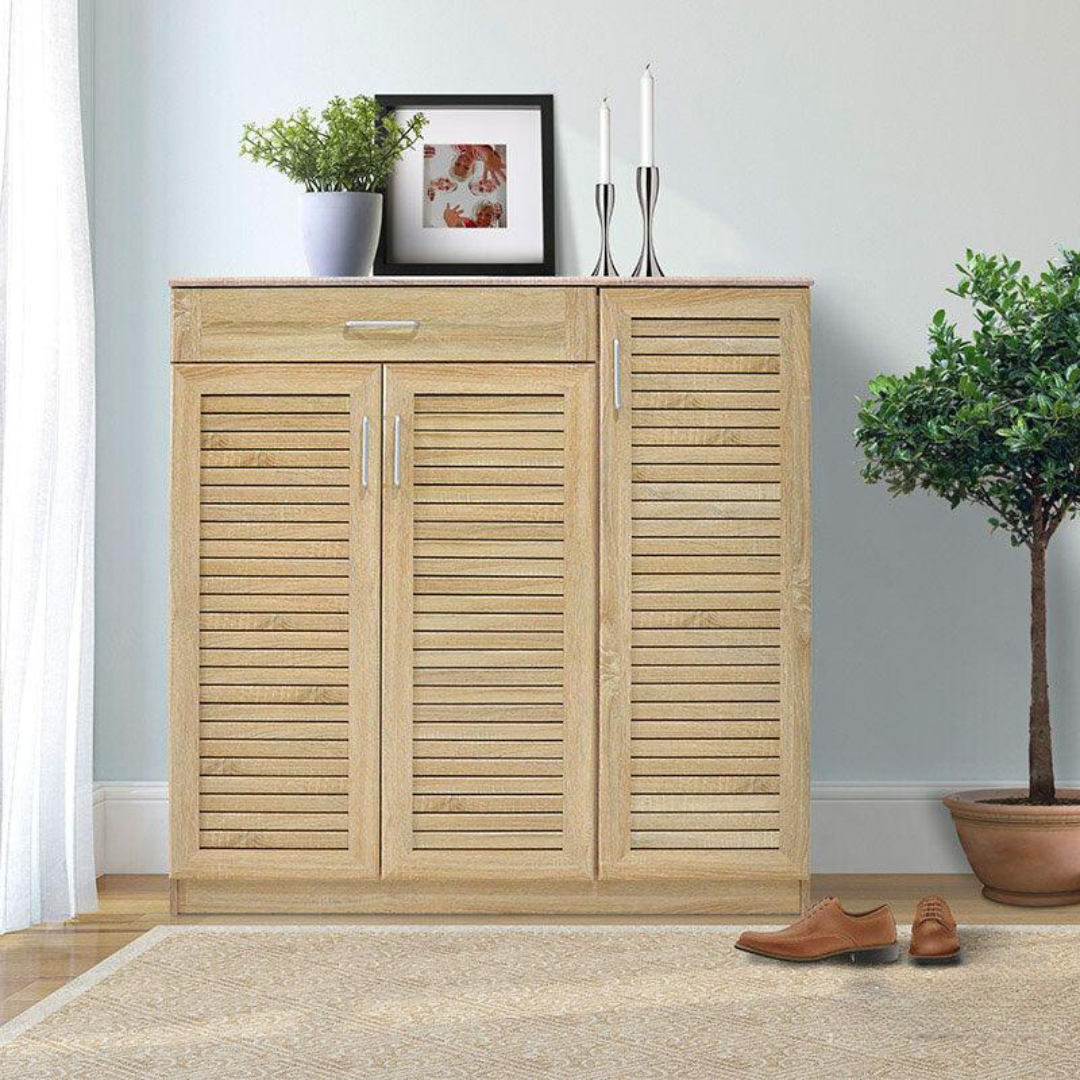 Dulap pantofi  MDF, Sante 30 perechi, 120 x37 x 123cm - Dulap pantofi  MDF, Sante 30 perechi, 120 x37 x 123cm