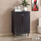 Dulap pantofi Santi, 10 - 12 perechi, Nuc - Stejar, 60x35x92 cm - Dulap pantofi Santi, 10 - 12 perechi, Nuc - Stejar, 60x35x92 cm - 123-000030